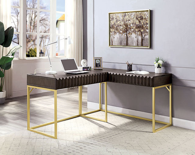 Freiburg Corner Desk, Walnut - view 3