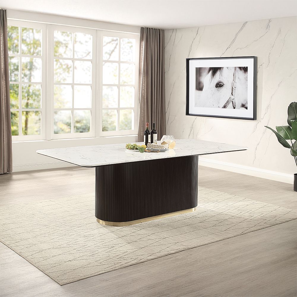 Clayten Dining Table w/Marble Top
