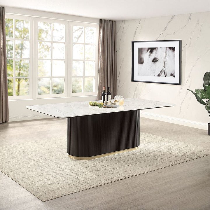 Clayten Dining Table w/Marble Top