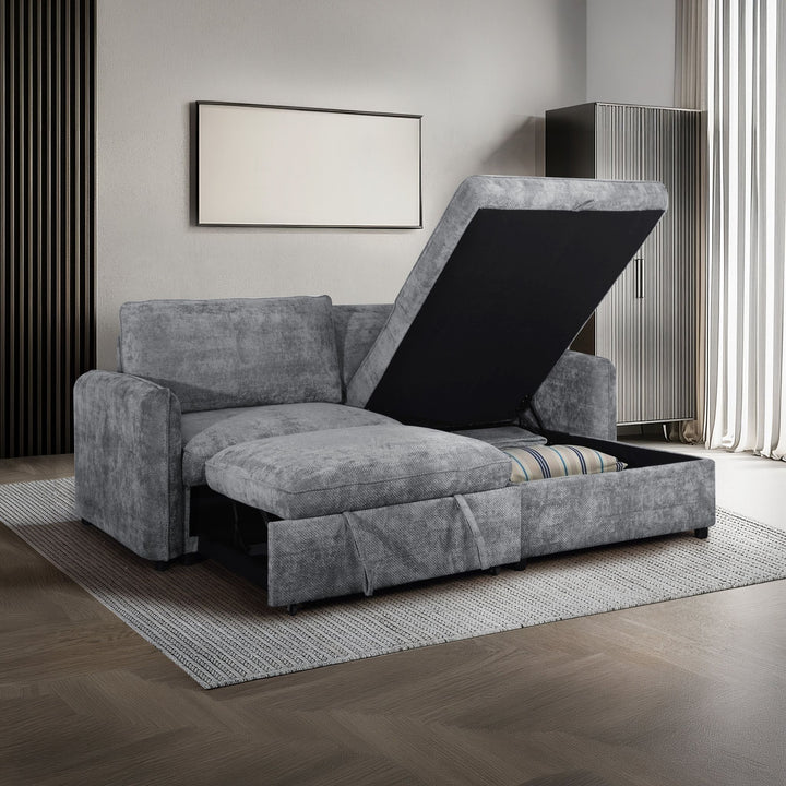 Finn Loveseat W/pop Up Sleeper-Gray