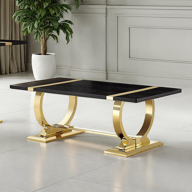 Horsham Coffee Table, Black/Gold - view 5