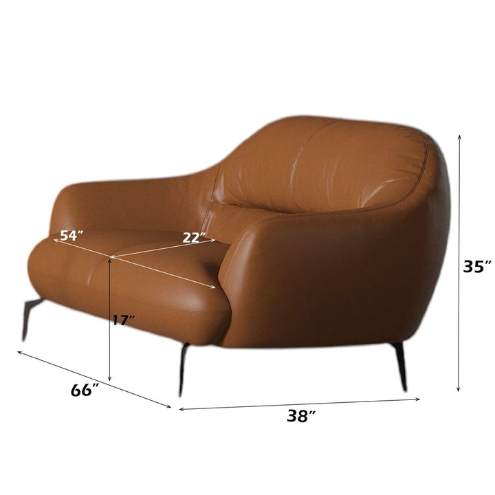 Leonia Loveseat – dimensions diagram
