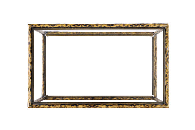 Helma End Table, Matte Gold - view 3