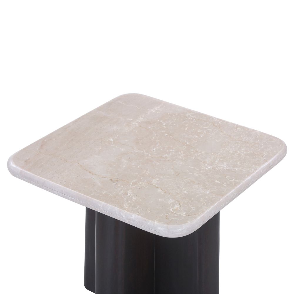 Jacory End Table w/Bottocino Marble Top – view 3