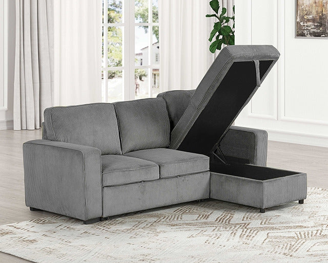 Yves Sectional, Dark Gray - view 3