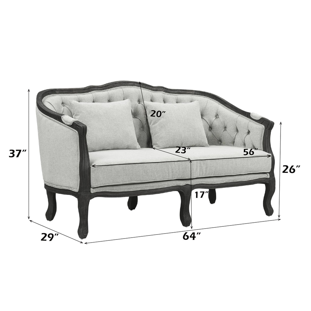 Samael Loveseat with 2 Pillows
