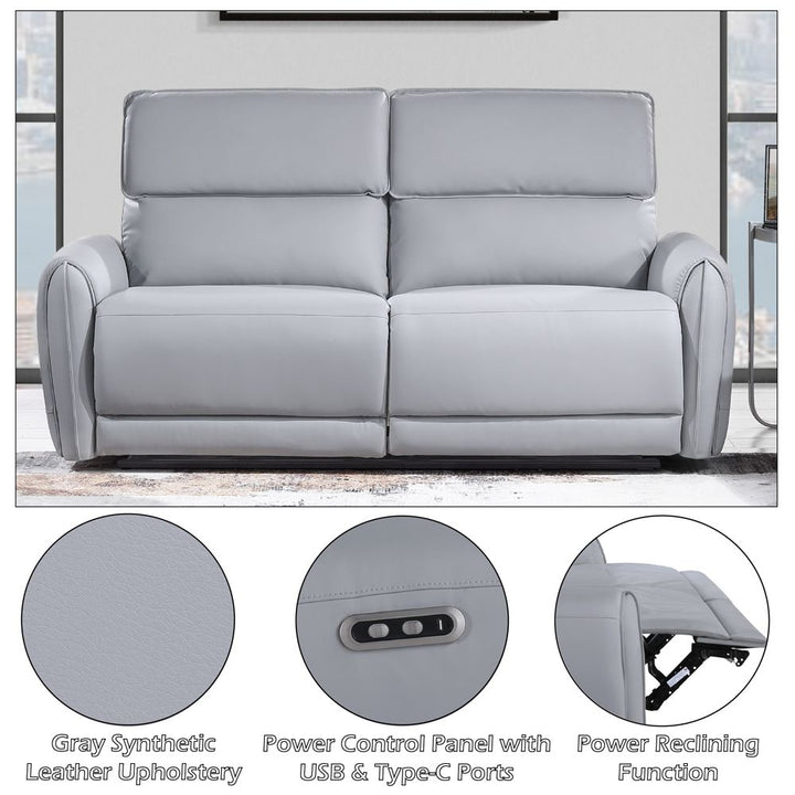 Jeromie Power Motion Sofa w/USB Port – features callout