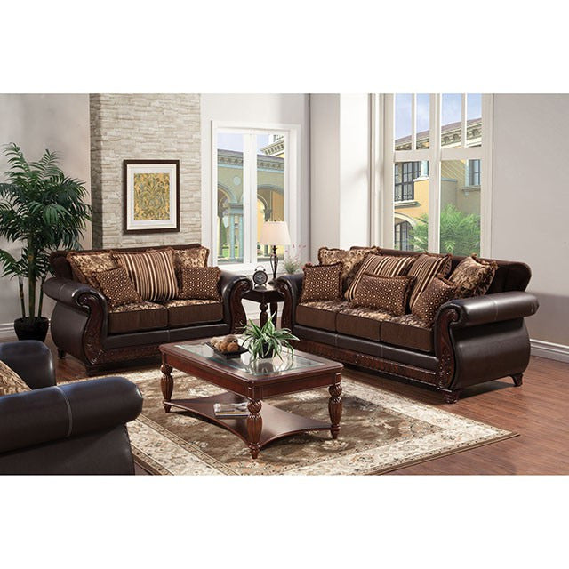 Franklin Sofa, Dark Brown/Tan - view 2
