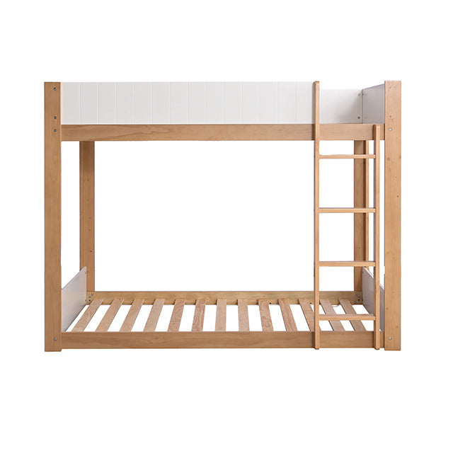 Terri Twin/Twin Bunk Bed, White/Natural