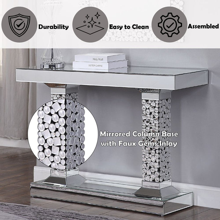 Kachina Console Table – features callout