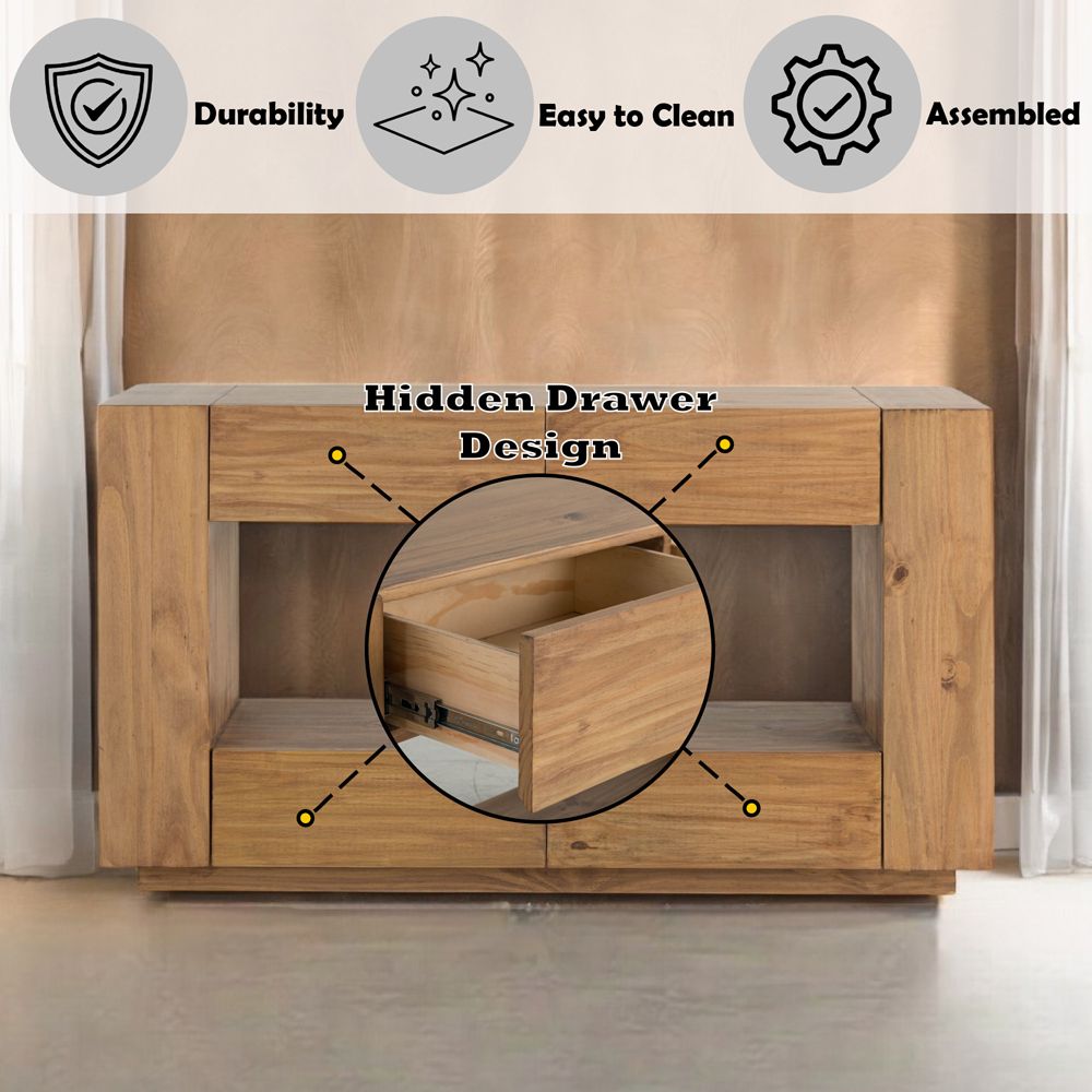 Harlan Sofa Table – features callout