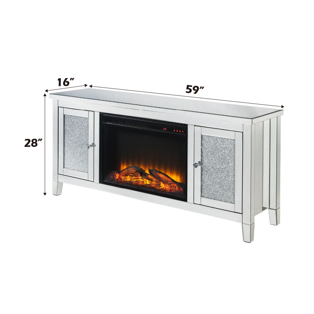 Noralie Tv Stand W/Fireplace – dimensions diagram