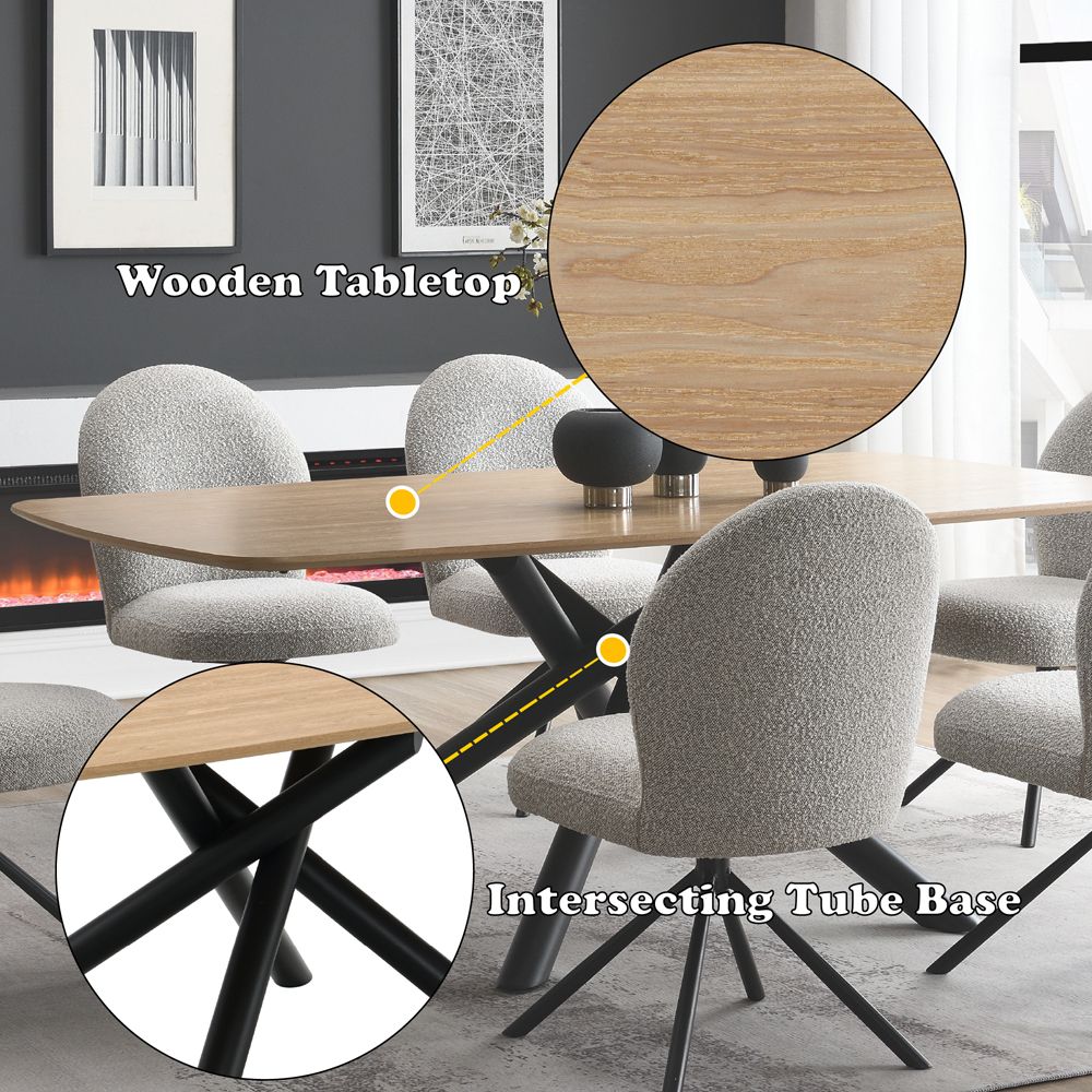 Lawton Dining Table – features callout