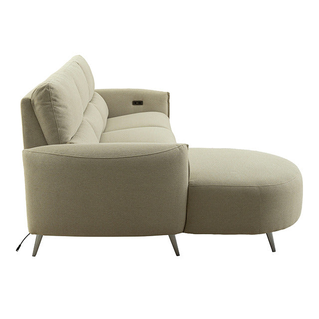 Galten Power Sectional, Latte - view 5