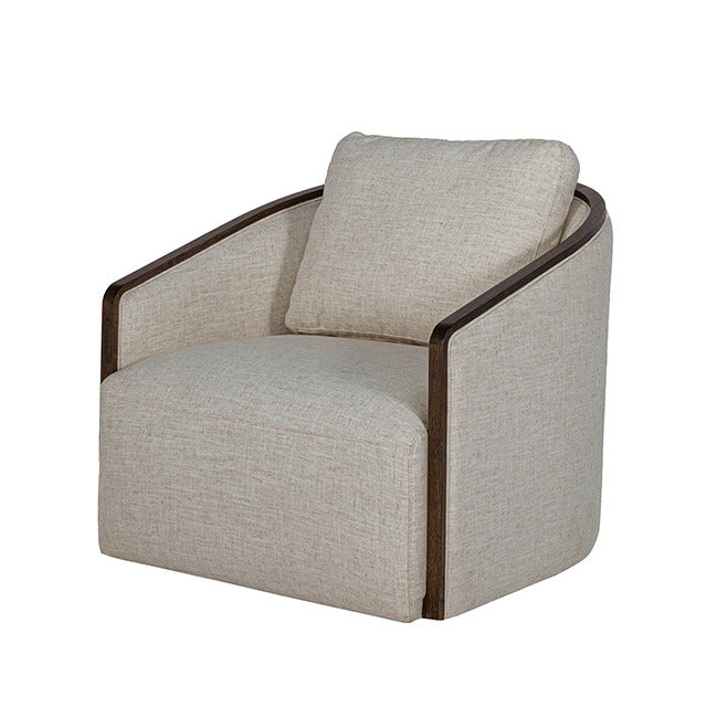 Zebina Swivel Chair, Khaki
