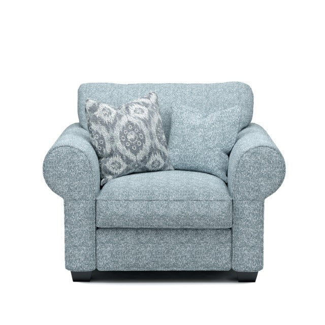 Queensbury Accent Chair, Teal - view 2