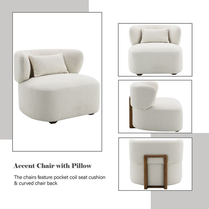 Darius Accent Chair w/Pillow – features callout