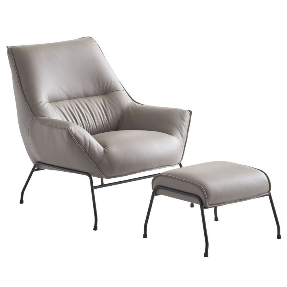 Jabel Accent Chair & Ottoman – view 2