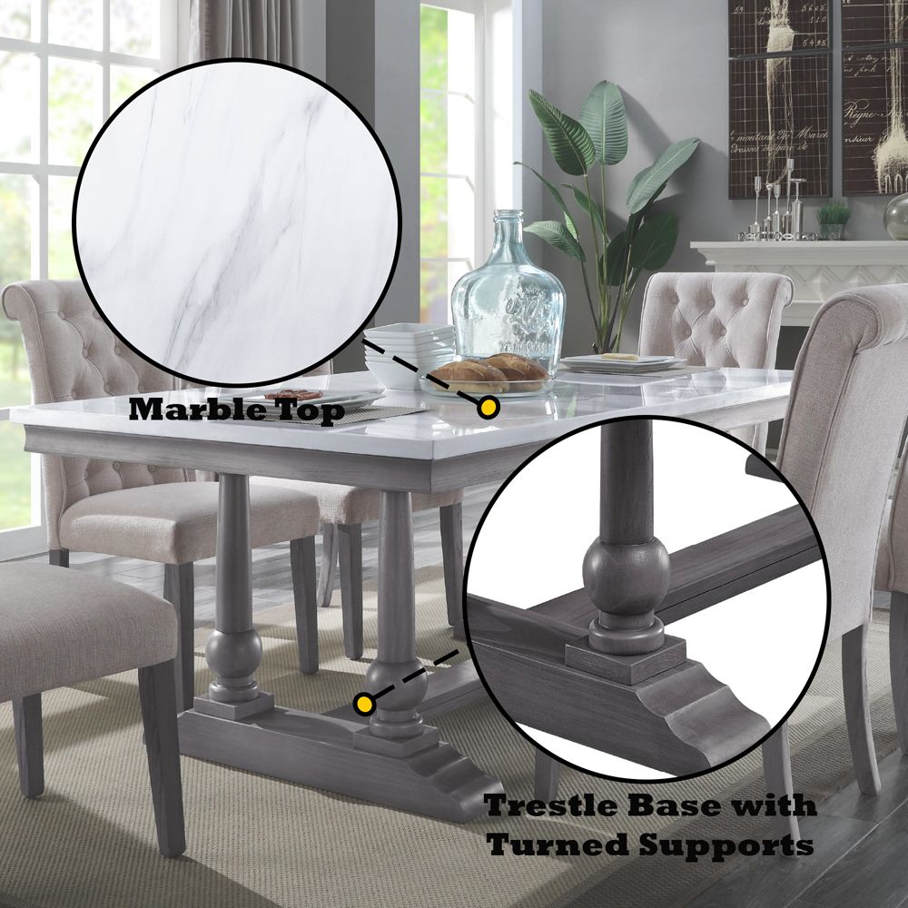 Yabeina Dining Table – features callout