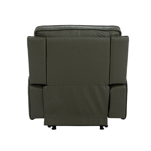 Dallas Oversized Power Recliner, Dark Olive Green - view 6