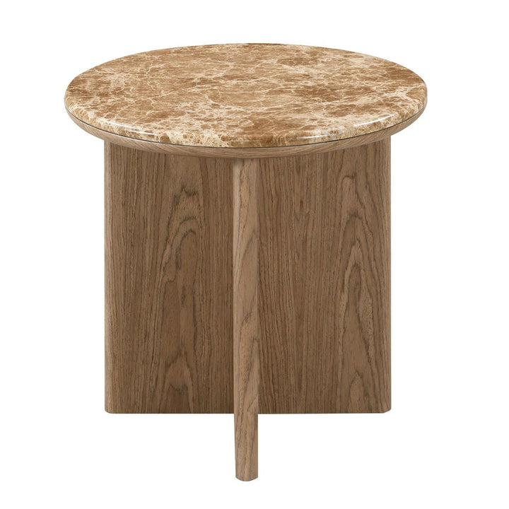 Markku End Table w/Natural Marble – view 4