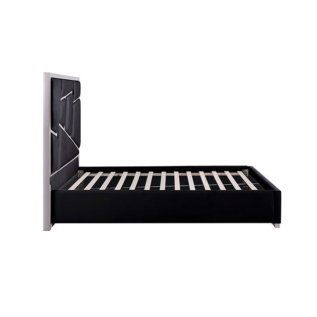 Bertoni Bed, Black/Chrome - view 3