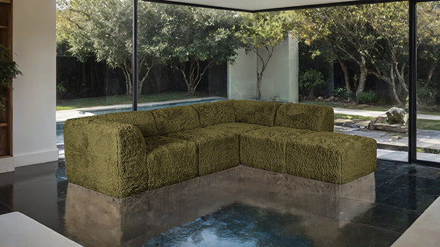 Nappi L-Sectional, Olive Green - view 5