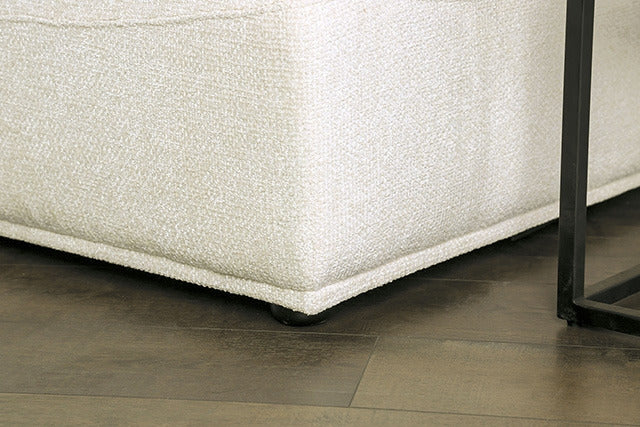Stavanger Curved 3-Seater, White - view 3