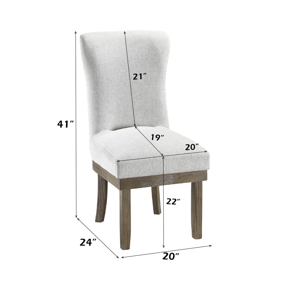 Landon Side Chair (Set-2) – dimensions diagram