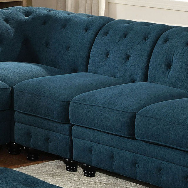 Stanford Armless Chair, Dark Teal