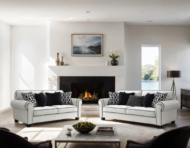 Viviani Sofa, White - view 2