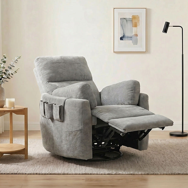Rogers Power Recliner, Light Gray - view 11