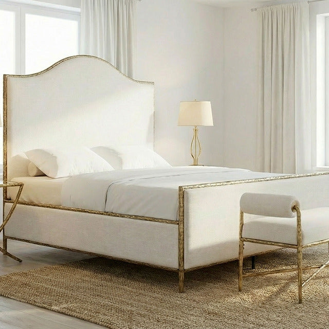 Vilna Bed, Matte Gold - view 5