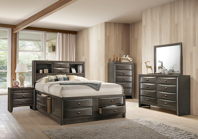 Zosimo 4 Pc Queen Bedroom Set, Gray - view 2