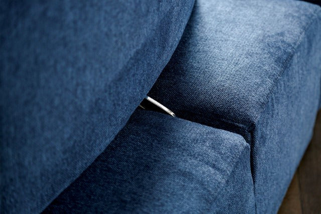 Stavanger Curved 3-Seater, Blue - view 5
