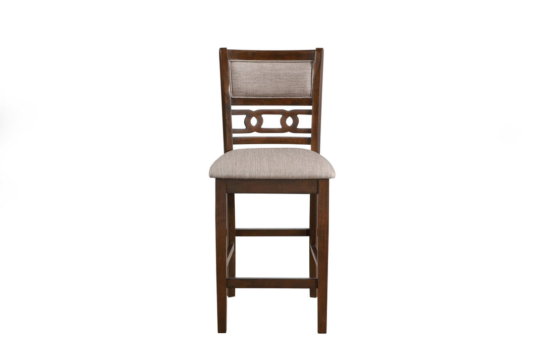 Gia 5 Pc 42" Square Counter Table & 4 Chairs-Cherry