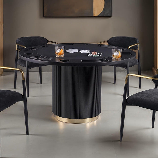 Frascone Game Table, Black