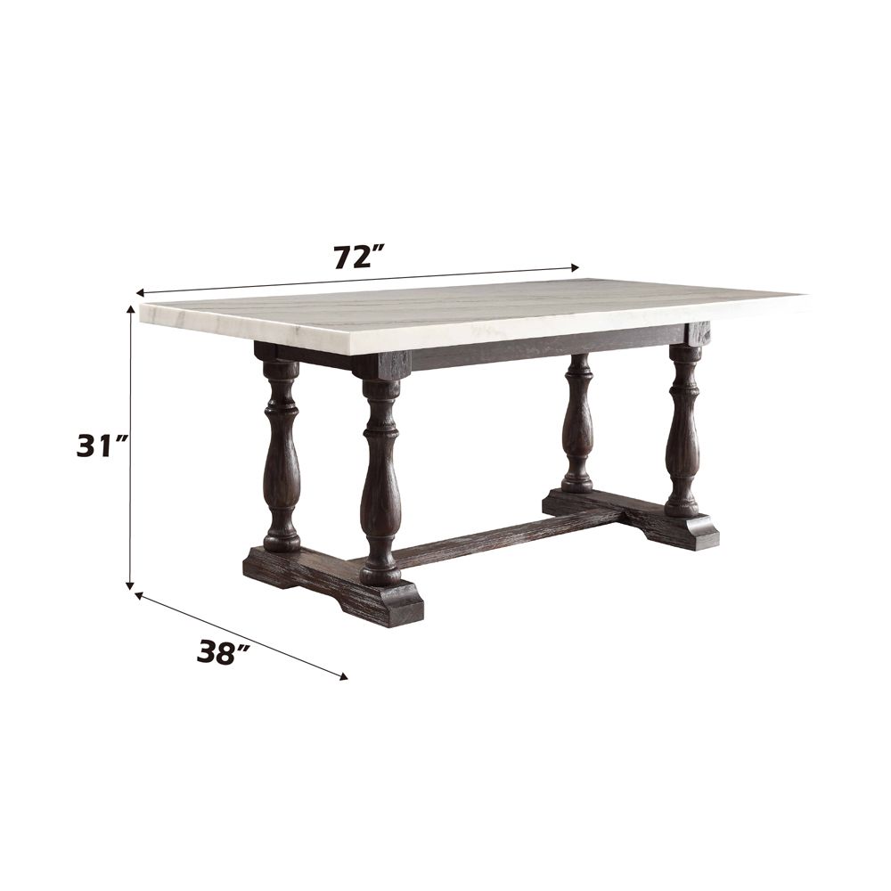 Gerardo Dining Table – dimensions diagram