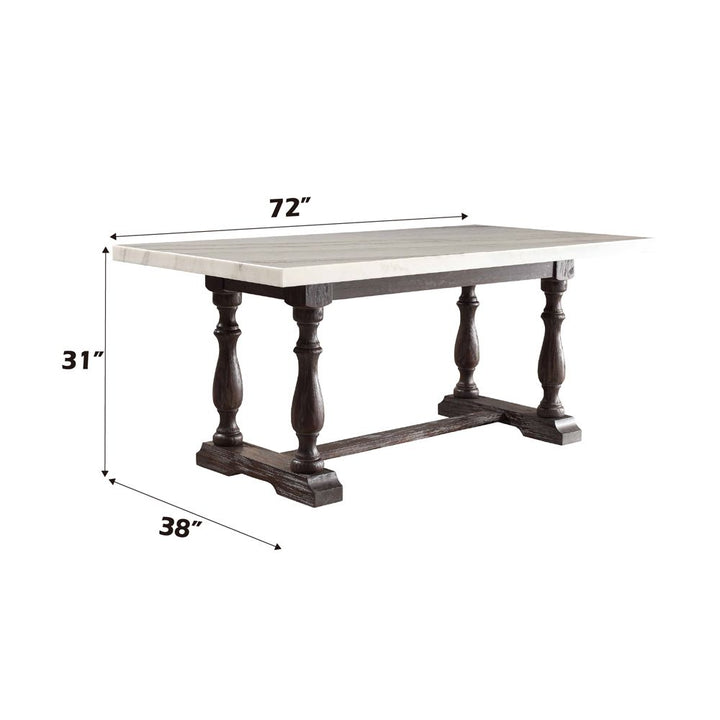Gerardo Dining Table – dimensions diagram