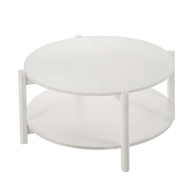 Hyde Round Coffee Table, White - view 3