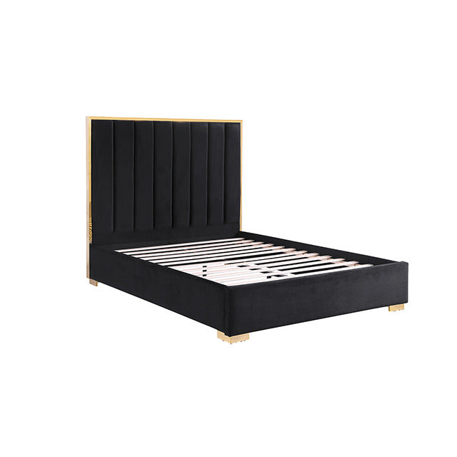 Nespoli Bed, Black/Gold