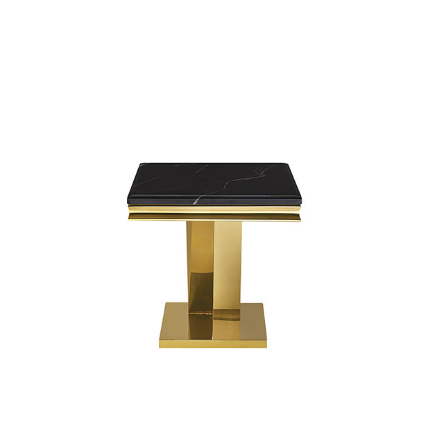 Villarsglane End Table, Black/Gold - view 2