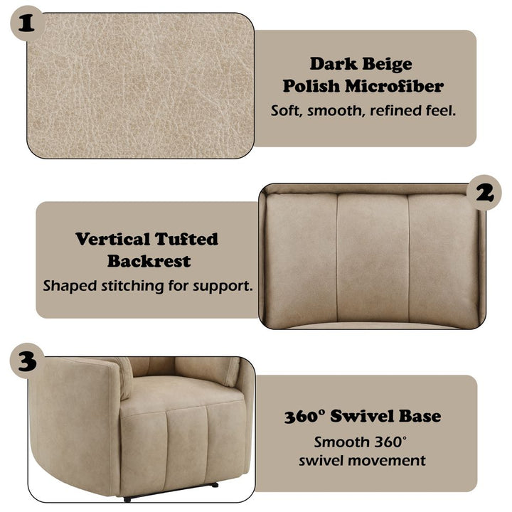 Elison Motion Glider Recliner w/Swivel – features callout