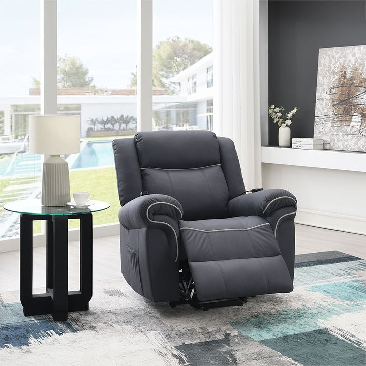 Domana Power Recliner with Lift &amp; Heating &amp; Massage