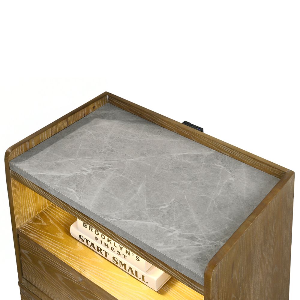 Garcia Nightstand with LED