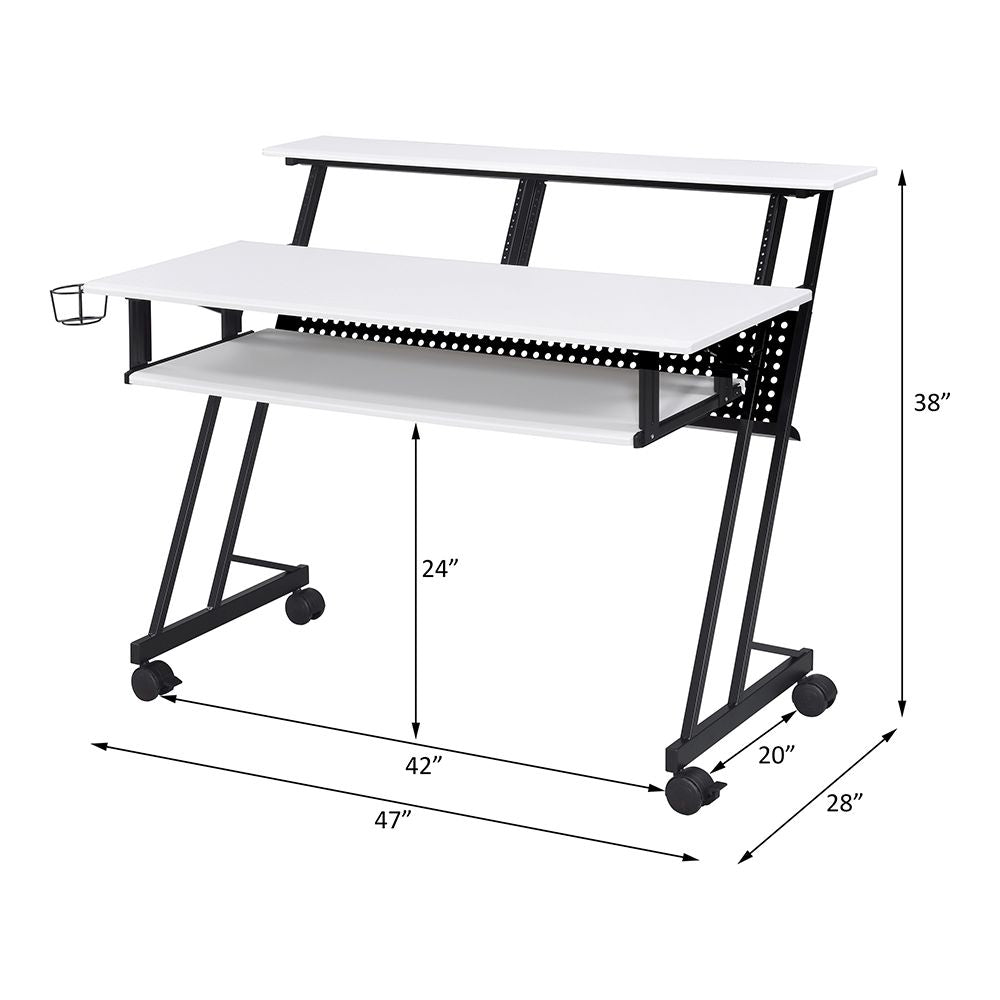 Suitor Music Recording Studio Desk – line drawing