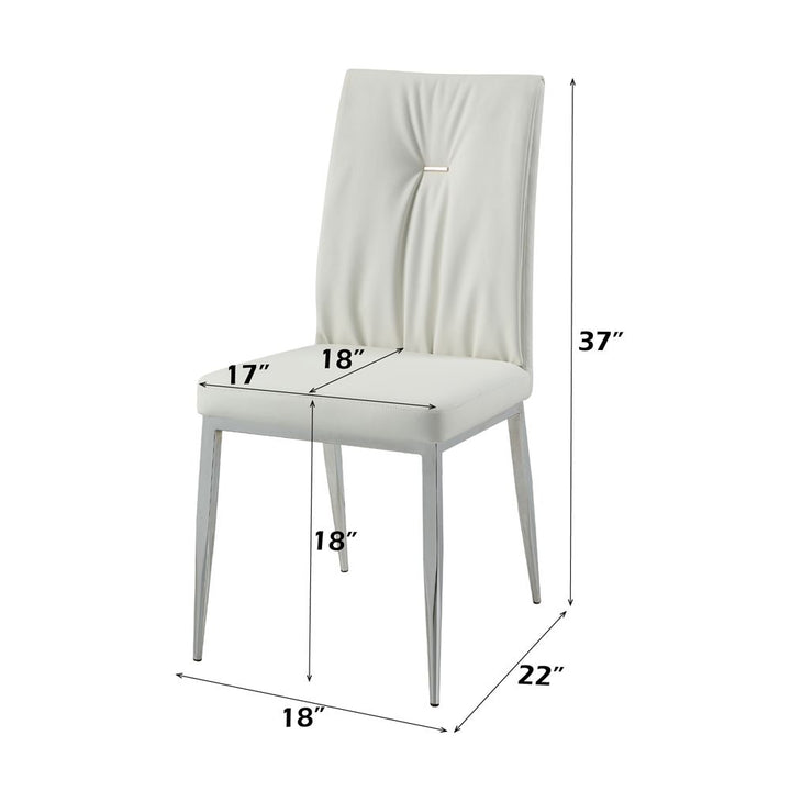 Kamaile Side Chair (Set-2) – dimensions diagram