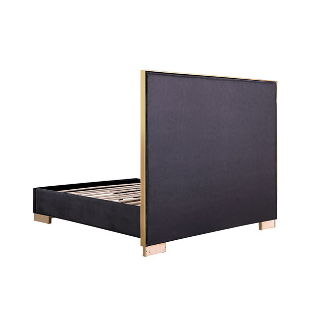 Stavola Bed, Black/Chrome - view 4