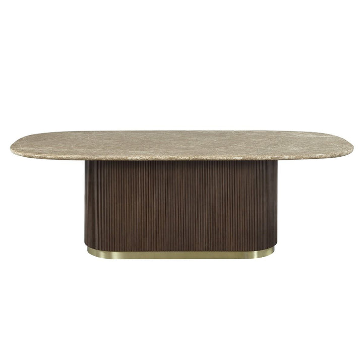 Clayten Dining Table w/Natural Marble Top – view 4