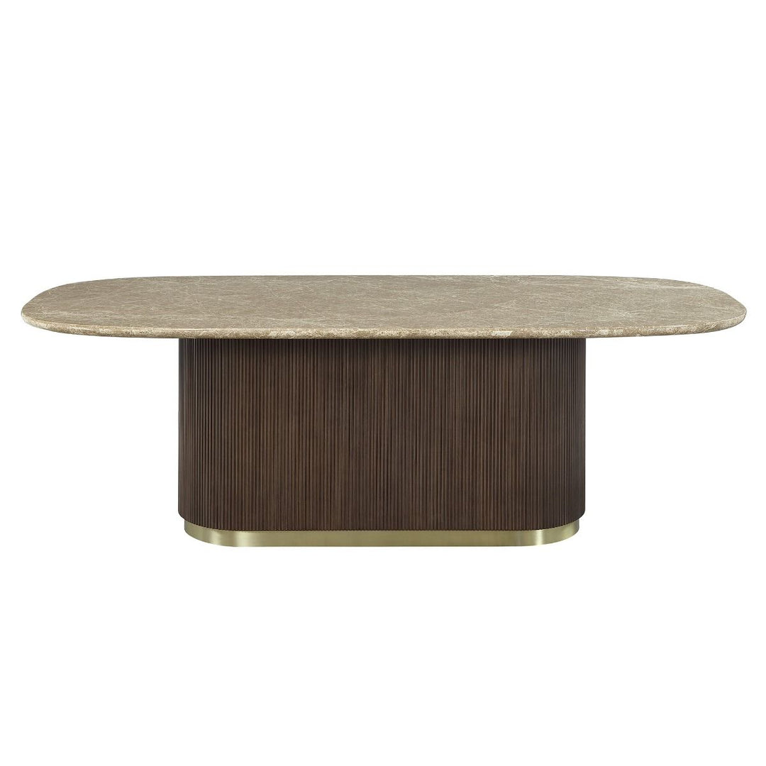 Clayten Dining Table w/Natural Marble Top – view 4